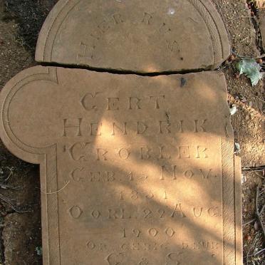 GROBLER Gert Hendrik 1851-1900