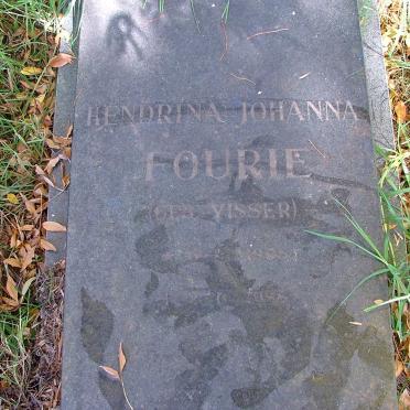 FOURIE Hendrina Johanna nee VISSER 1905-19?8