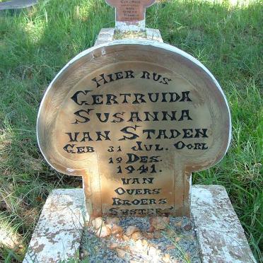 STADEN Gertruida Susanna, van 1941-1941
