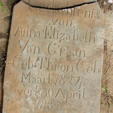 GRAAN Anna Elizabeth, van nee TH'RON 1824-1885