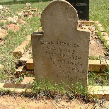 MTHANDA Emily 1939-1958