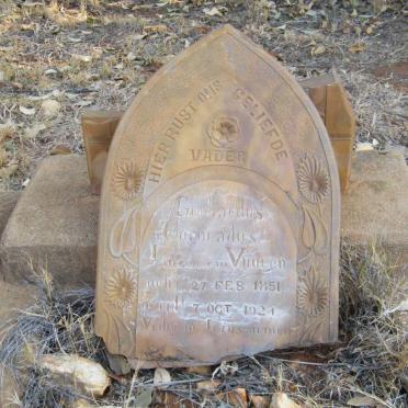 VUUREN Gerhardus Coenradus, Janzen van 1851-1924