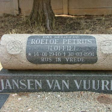 VUUREN Roelof Petrus, Jansen van 1940-1991