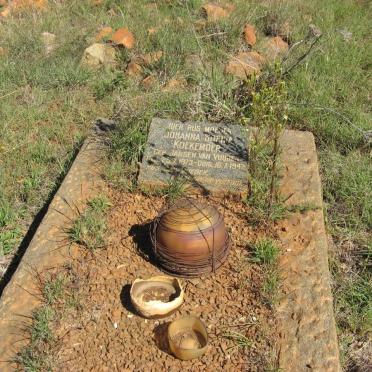 KOEKEMOER Johanna Sophia nee JANSEN VAN VUUREN 1873-1947