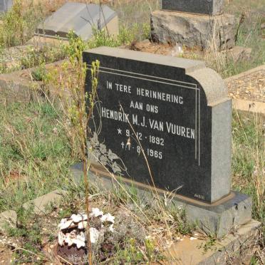 VUUREN Hendrik M.J., van 1892-1965