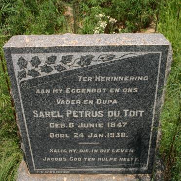 TOIT Sarel Petrus, du 1847-1938