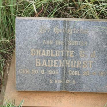 BADENHORST Charlotte C.J. 1908-1976