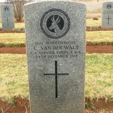 WALT C., van der -1917