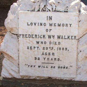 WALKER Frederick Wm  -1883