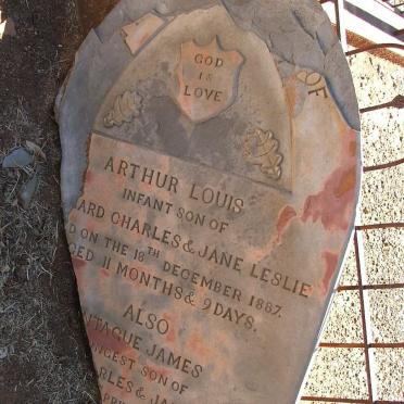 LESLIE Arthur Louis  -1887 :: LESLIE  Montague James -1890