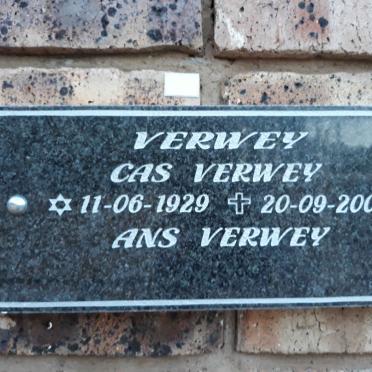 VERWEY Cas 1929-2009 &amp; Ans