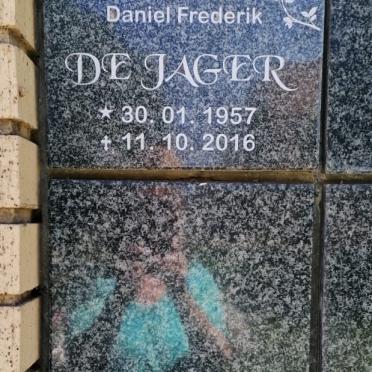 JAGER Daniel Frederik, de 1957-2016