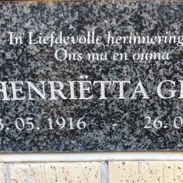 GIBBS Henriëtta 1916-2011