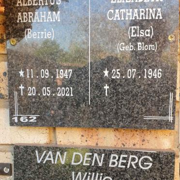 STOOP Albertus Abraham 1947-2021 &amp; Elizabeth Catharina BLOM 1946-