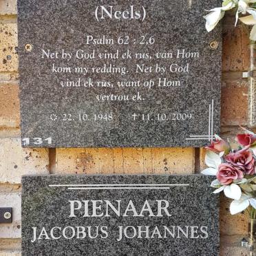 UYS Cornelis Janse 1948-2009 :: PIENAAR Jacobus Johannes 1933-2010