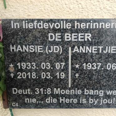 BEER J.D., de 1933-2018 & J.L. 1937- 