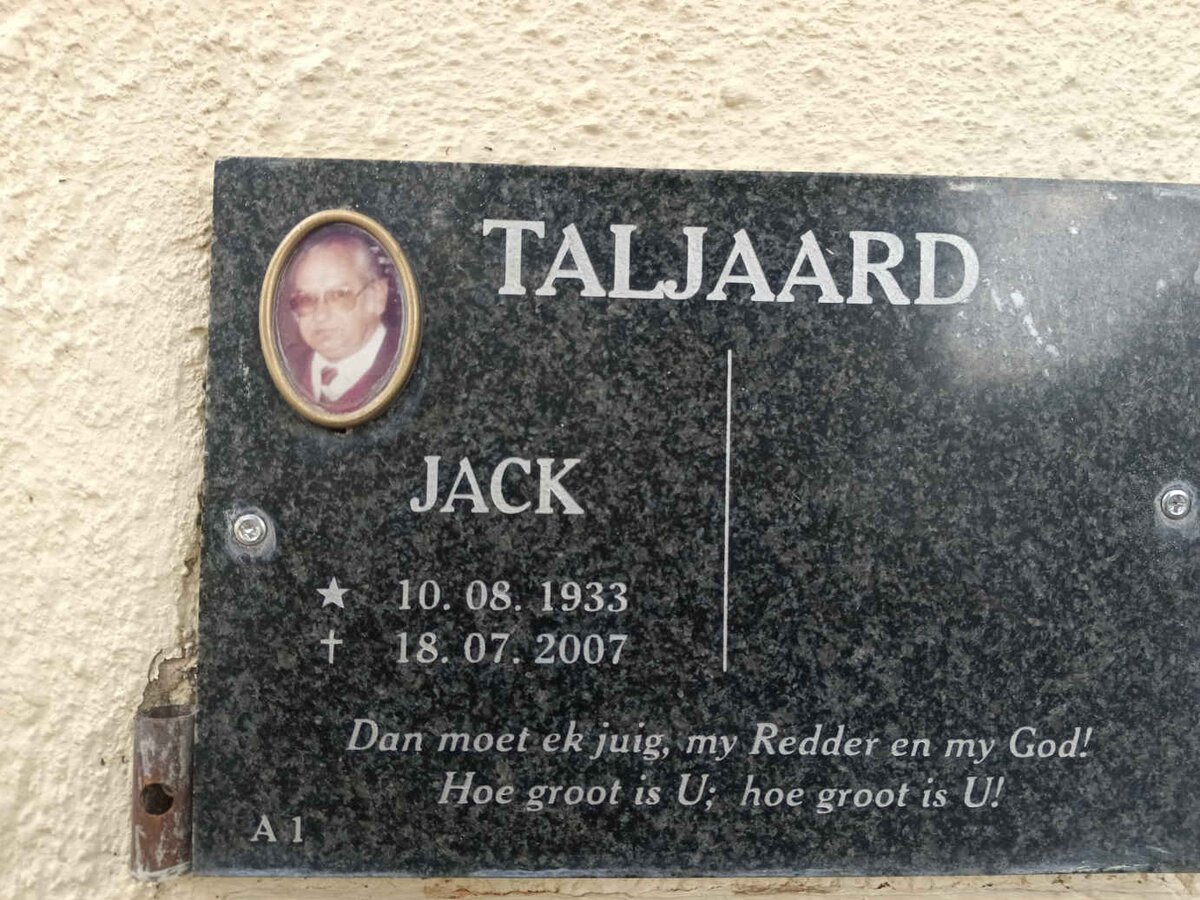 TALJAARD Jack 1933-2007