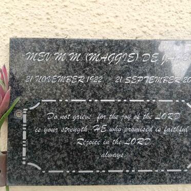 JAGER M.M., de 1922-2012