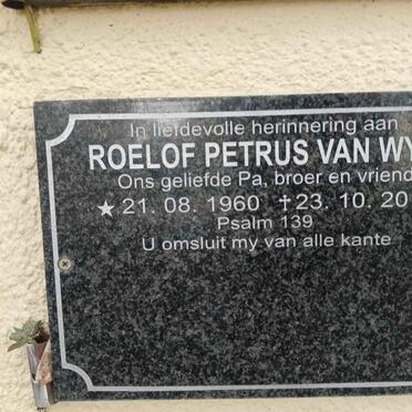 WYK Roelof Petrus, van 1960-2018