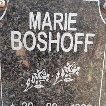 BOSHOFF Marie 1929-2017