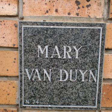 DUYN Mary, van