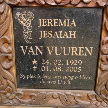 VUUREN Jeremia Jesaiah, van 1929-2005