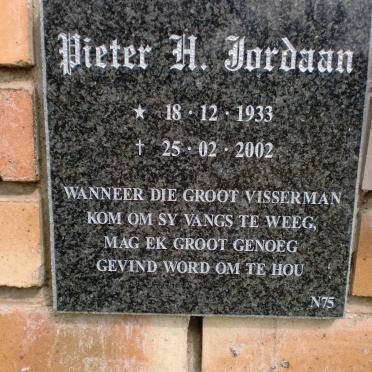 JORDAAN Pieter H. 1933-2002