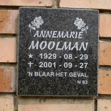 MOOLMAN Annemarie 1929-2001