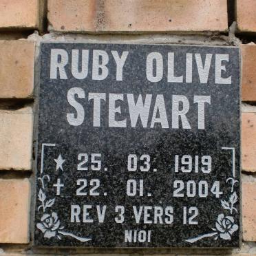 STEWART Ruby Olive 1919-2004