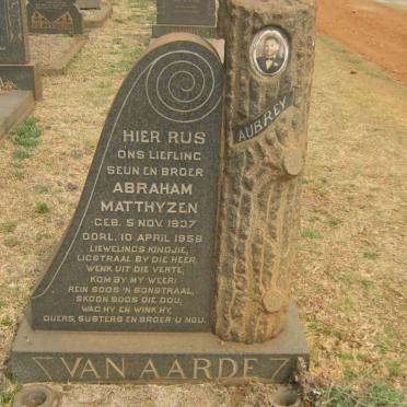 AARDE Abraham Matthyzen, van 1937-1958