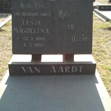 AARDT Elsje Magdalena, van 1899-1985