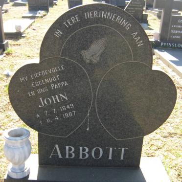ABBOTT John 1949-1987