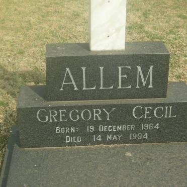 ALLEM Gregory Cecil 1964-1994