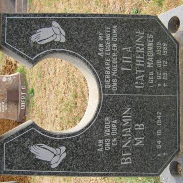 ALLERS Benjamin M.B. 1942- &amp; Lila Catherine MACINNES 1935-1999