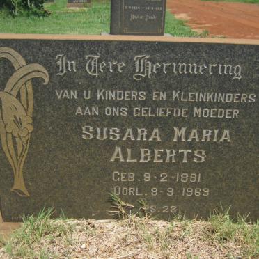 ALBERTS Susara Maria 1891-1969