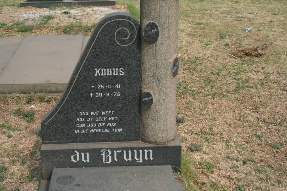 BRUYN Kobus, du 1941-1975