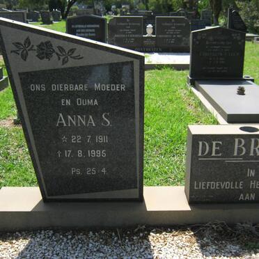 BRUYN Anna S., de 1911-1995