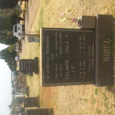 BRIEL Salmon Johannes Cornelius 1911-1992 &amp; Ella Sophia 1912-1992