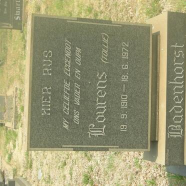 BADENHORST Lourens 1910-1972