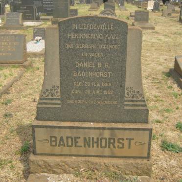 BADENHORST Daniel B.R. 1889-1952