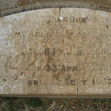BASSON Jacobus J. 1898-1932