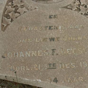 BEESLAAR Johannes F. -1941