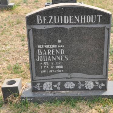 BEZUIDENHOUT Barend Johannes 1926-1998