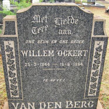 BERG Willem Ockert, van den 1944-1964