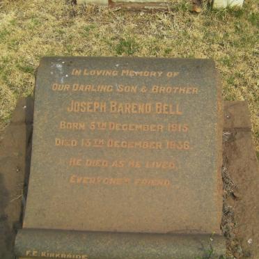 BELL Joseph Barend 1915-1936