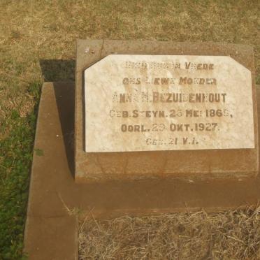 BEZUIDENHOUT Anna M. nee STEYN 1869-1927
