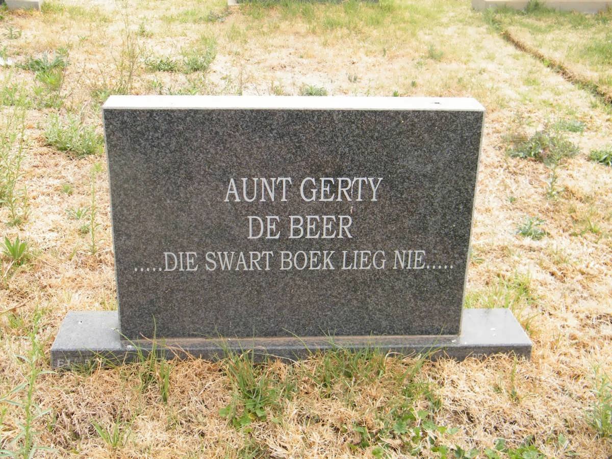 BEER Gerty, de