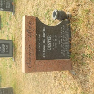 BESTER Johanna Magrita 1910-2000