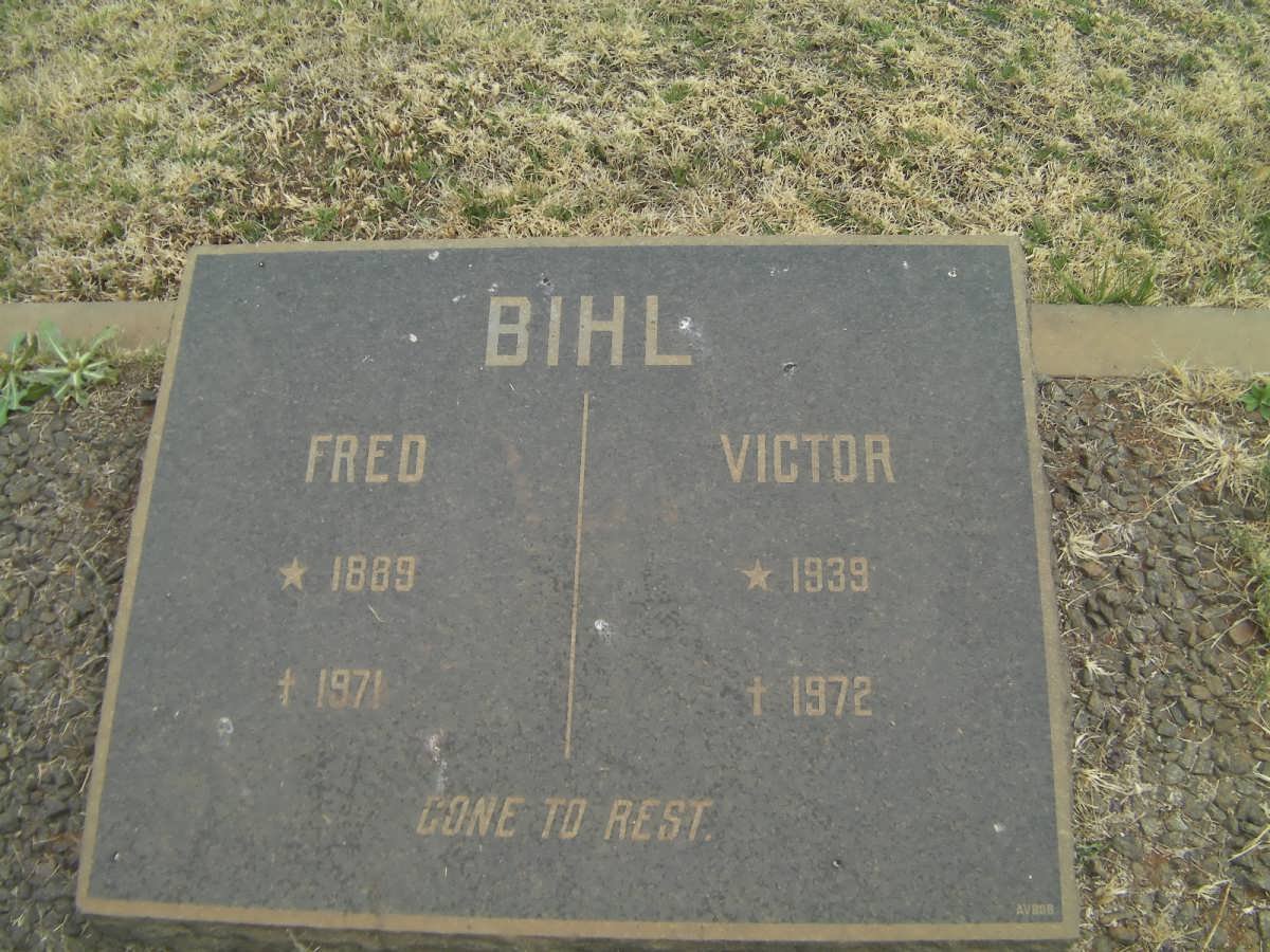 BIHL Fred 1889-1971 :: BIHL Victor 1939-1972