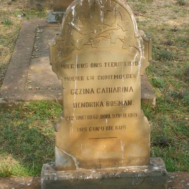 BOSMAN Gezina Catharina Hendrika 1842-1921
